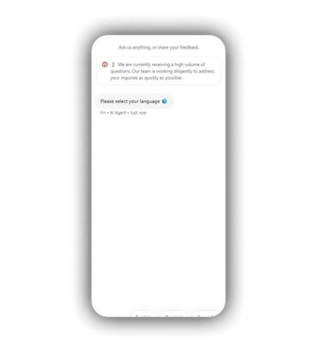 Customer support live chat window at LuckyRollers Casino