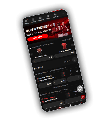 Sportsbook interface with pre-match and live betting markets at LuckyRollers